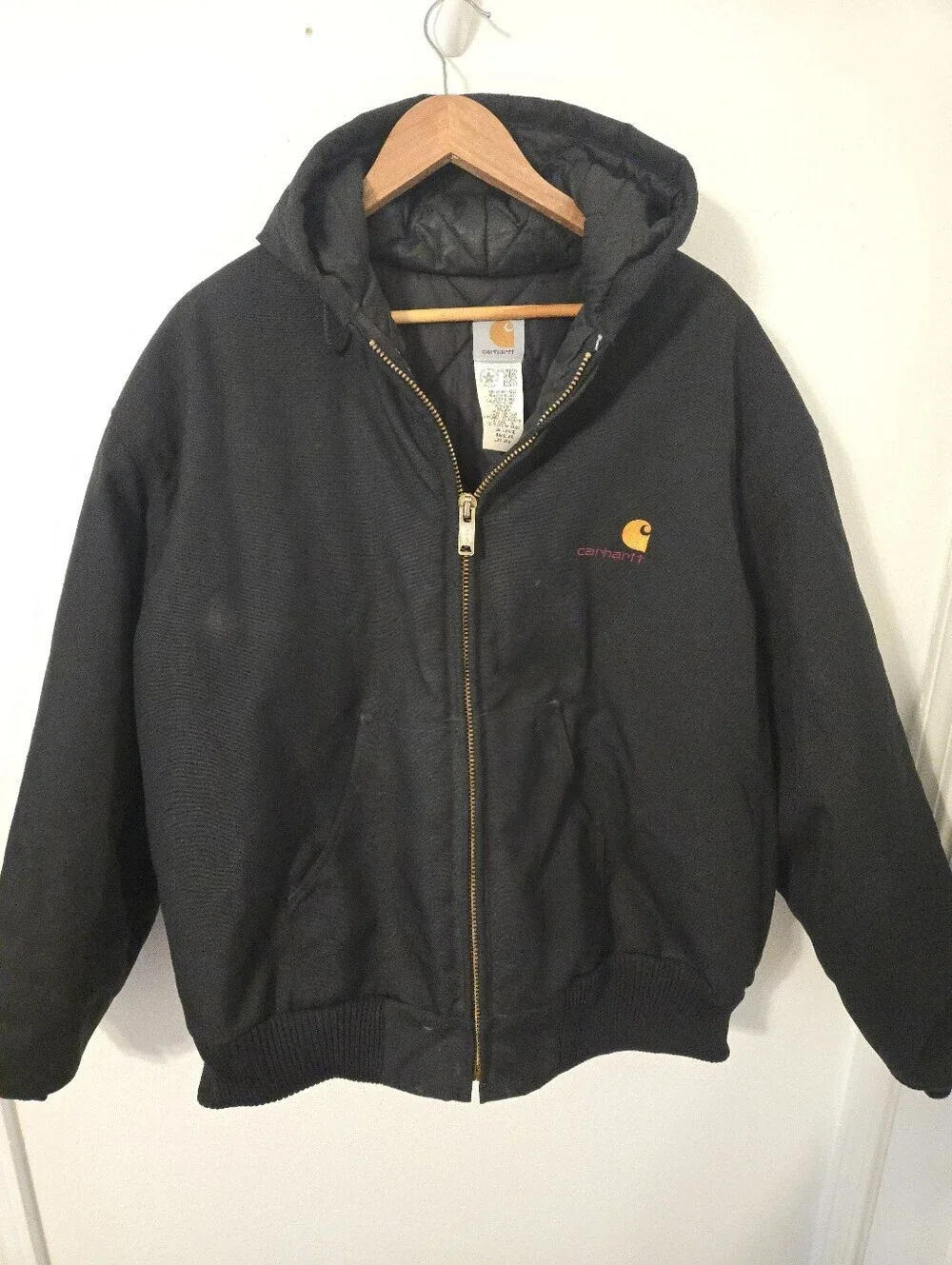 Vintage Carhartt Extremes J21 BLK Black Active Jacket Mens 3XL USA